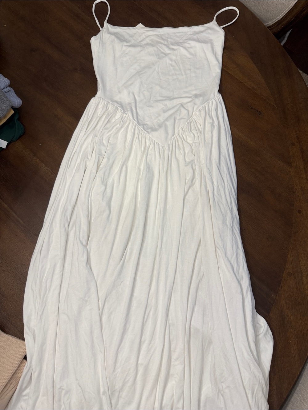 naked wardrobe White Spaghetti-Strap Maxi Dress